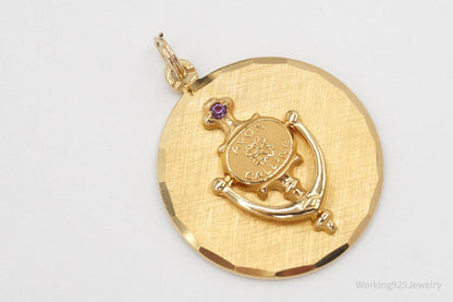 Rare Vintage Avon Presidents Club 10K Gold Filled Door Knocker Pendant