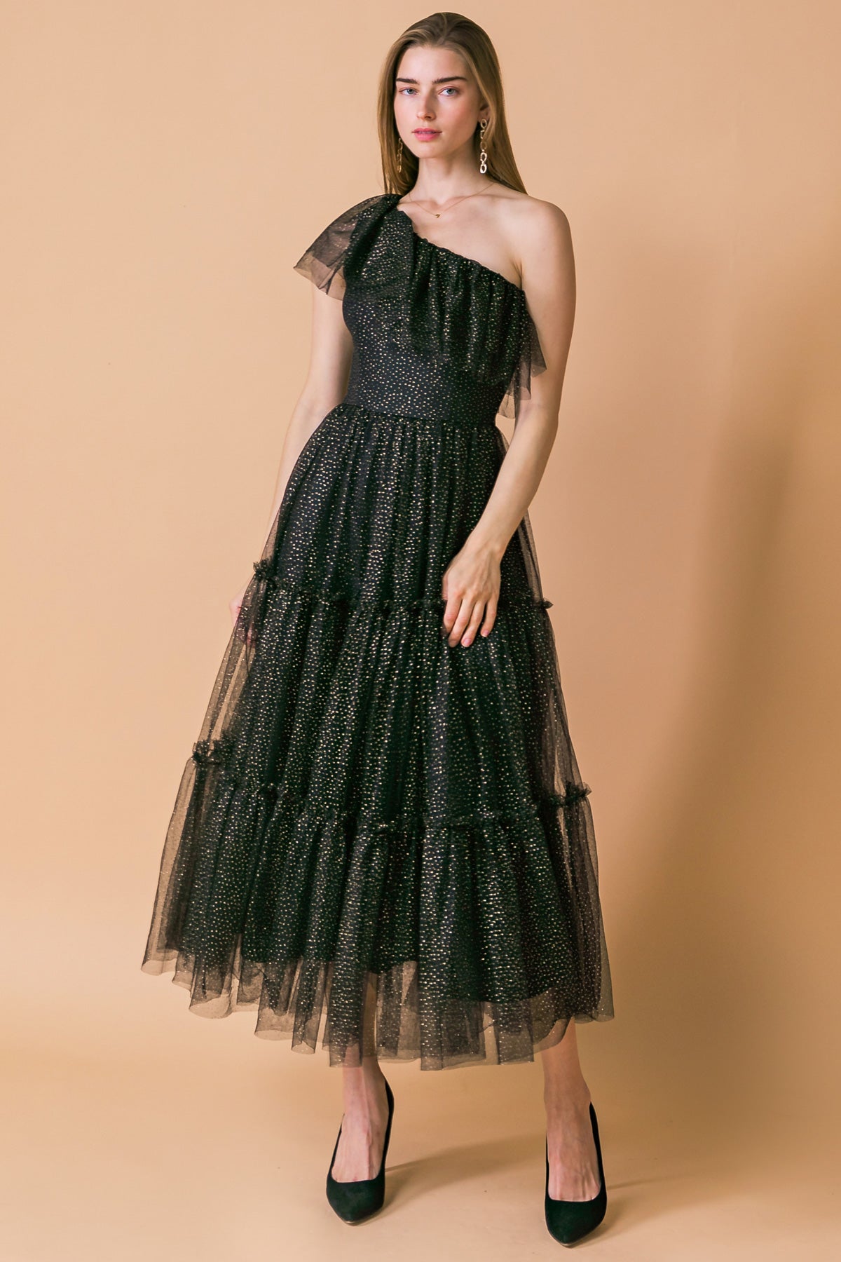 SOME FRESH AIR FUCHSIA TULLE MIDI DRESS