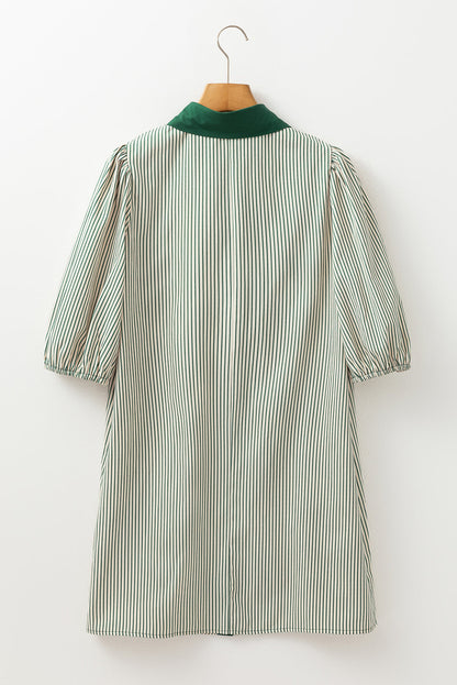 Paisley Puff Sleeve Dress