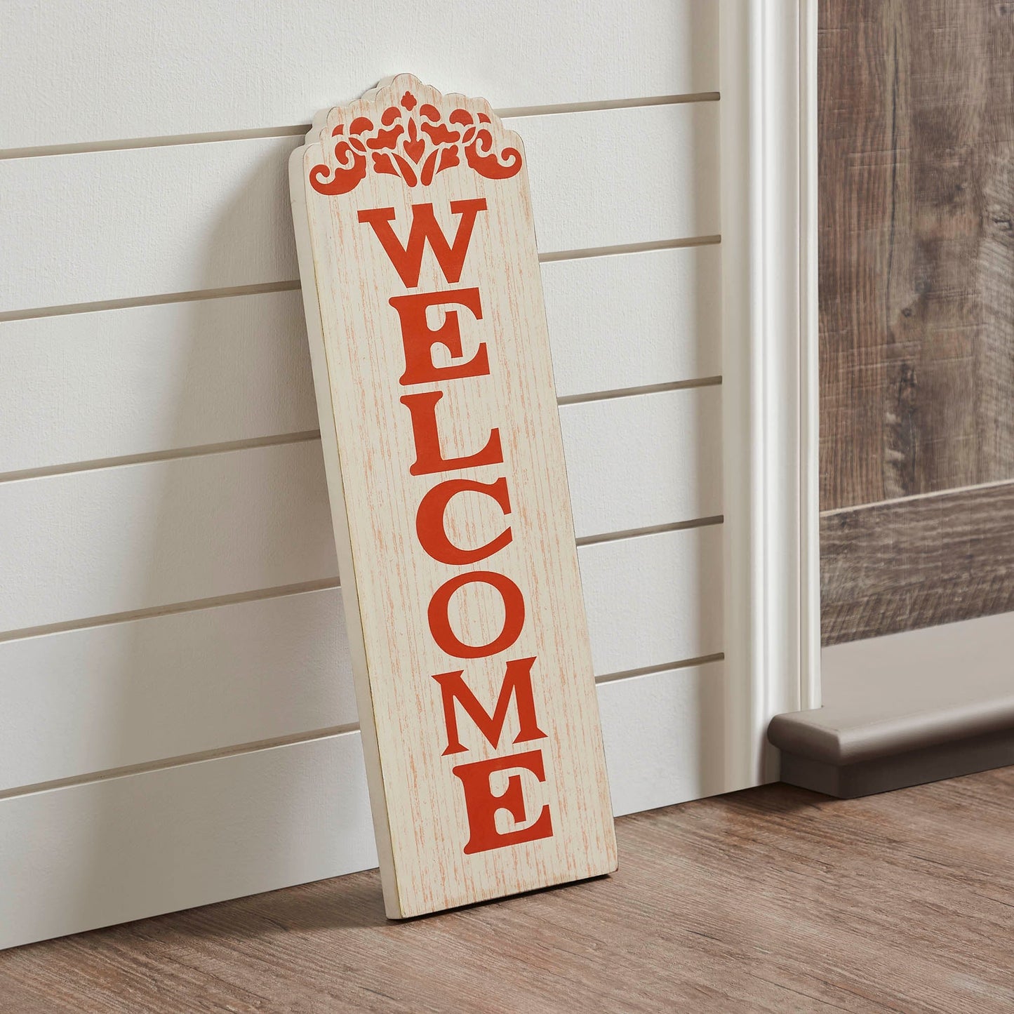 Fall Welcome Wooden Porch Sign – Vertical Autumn Entryway & Front Door Decor
