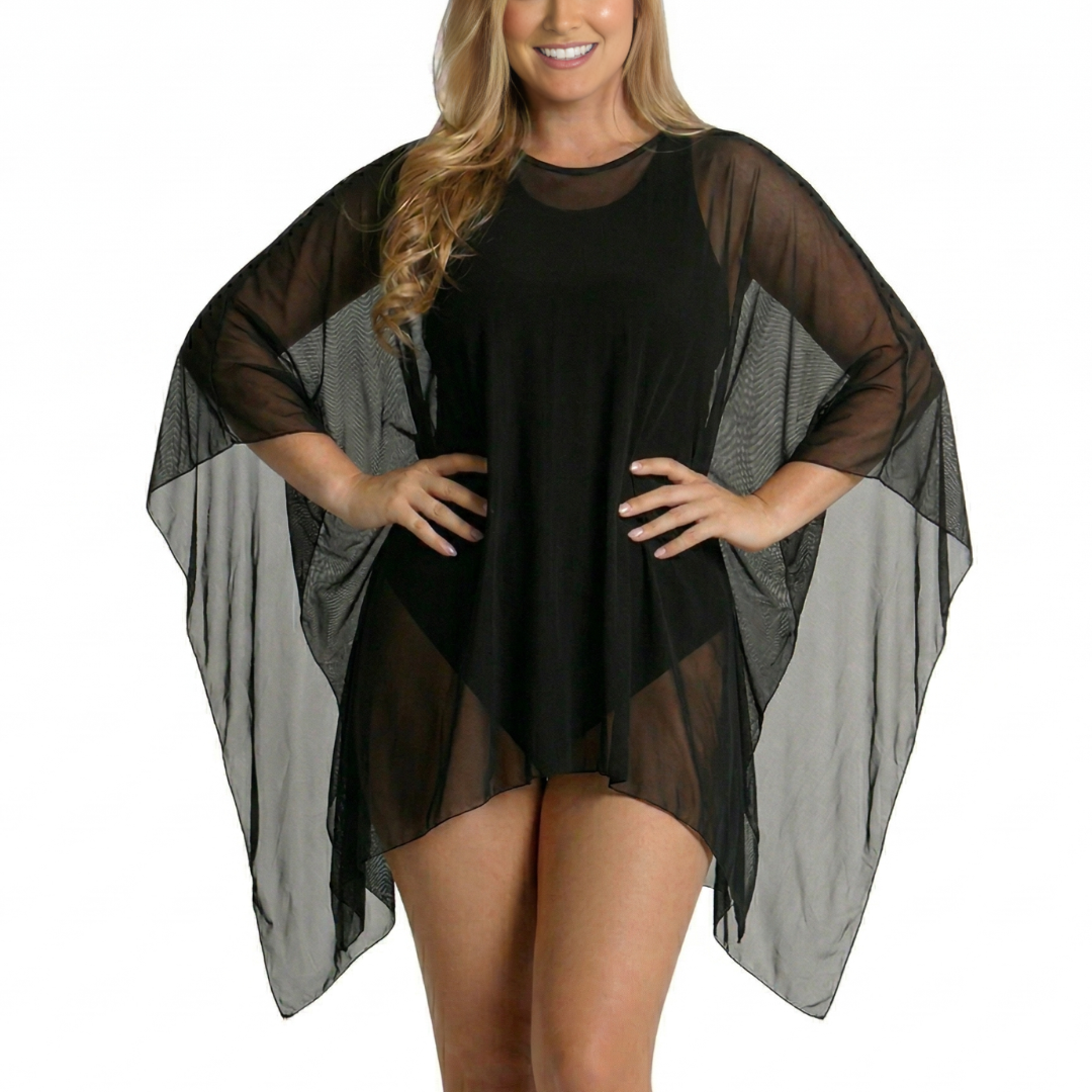 InstantFigure Shahl Instawrap Short Mesh Coverup 33COSS