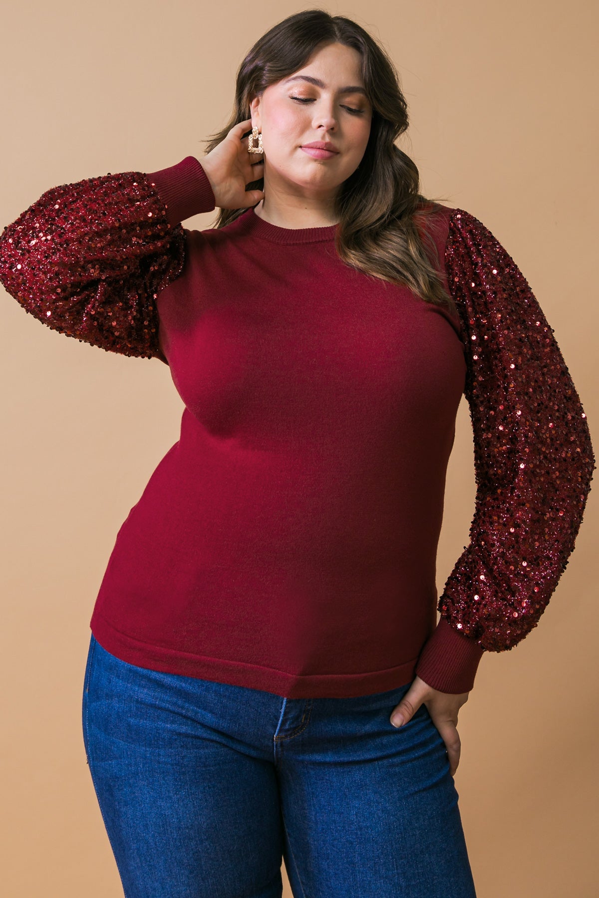 FEELING THE FUN SWEATER TOP
