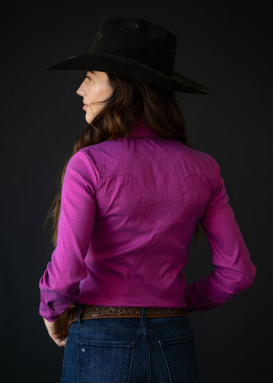 Stretch Taffeta-Beauty Purple