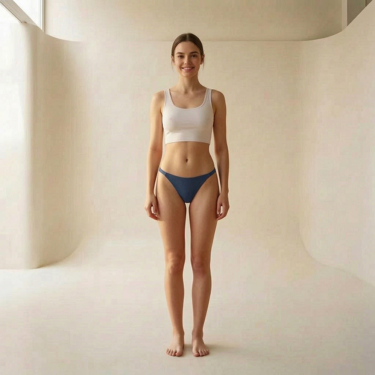 Rib Micro Cheeky with Elastic sides, XS-2X