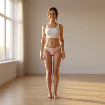 Pink Striped Modal Thong