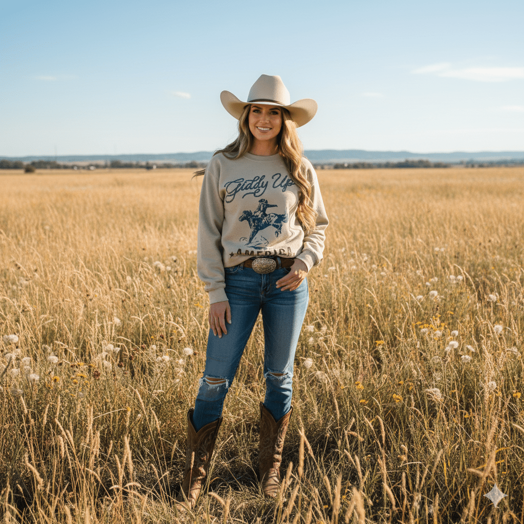 Giddy Up America Graphic Sweatshirt