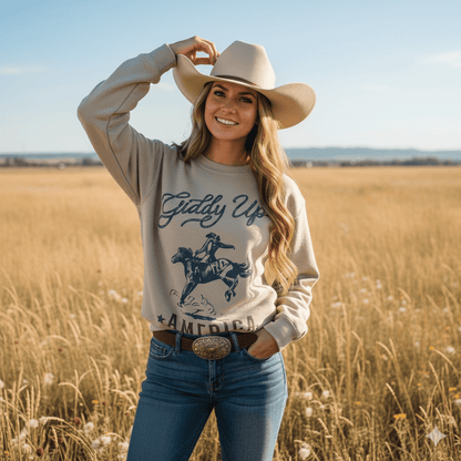 Giddy Up America Graphic Sweatshirt