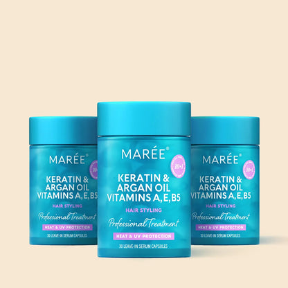 Keratin Oil Capsules for Frizz Control