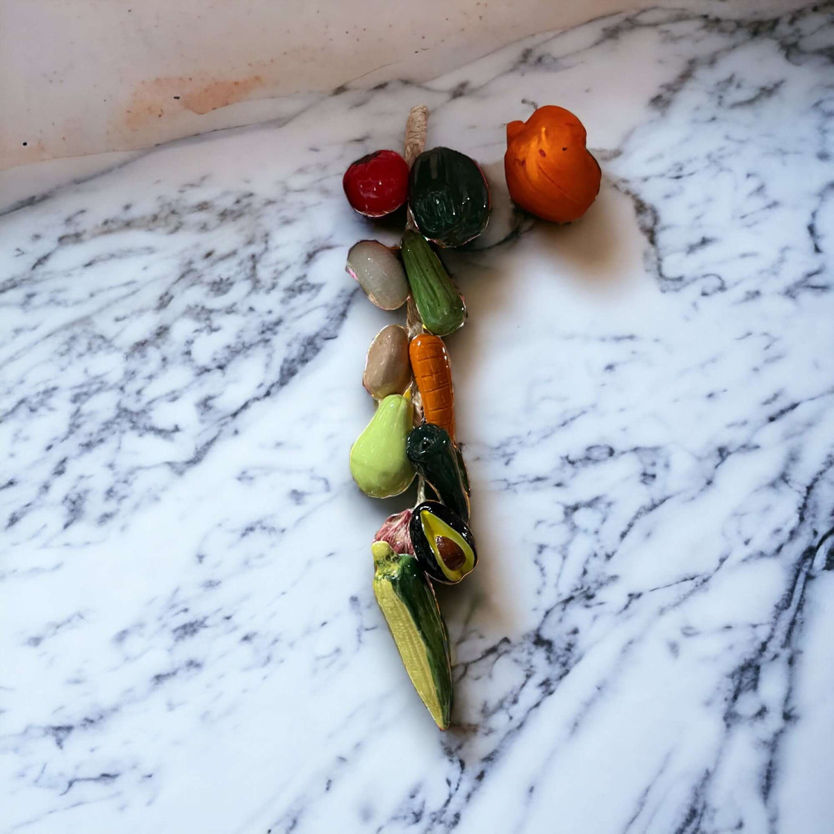 Mexican Fruit Ristra | Hand-Painted Hanging Kitchen Wall Art