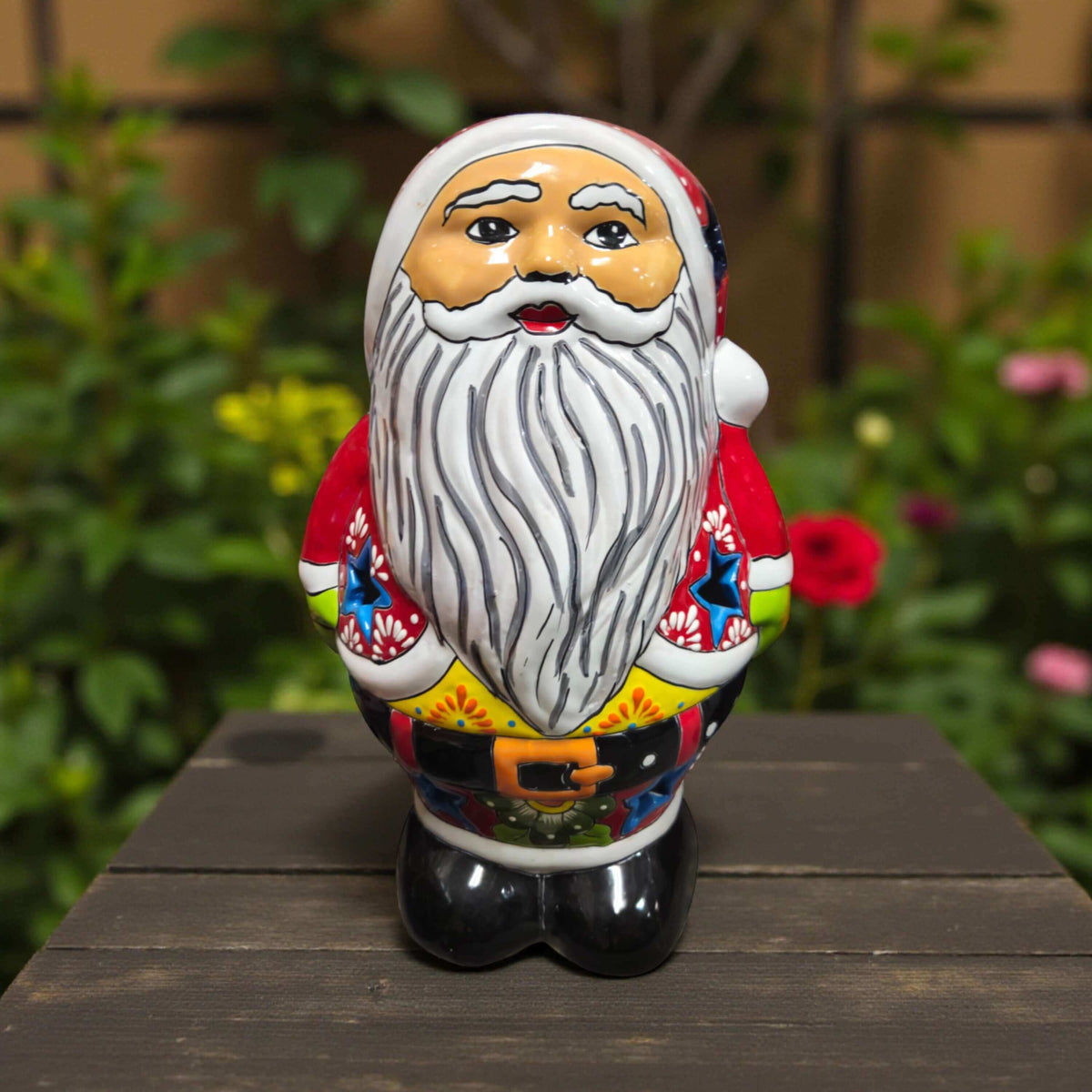 Talavera Santa Statue | Hand-Painted Holiday Decor