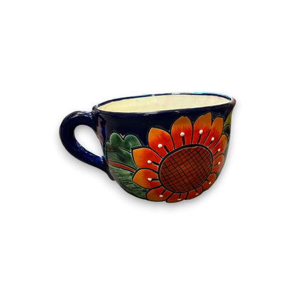 Talavera Tea Cup Planter | Hand-Painted Mexican Ceramic Pot