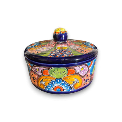 Talavera Tortilla Warmer | Hand-Painted Mexican Ceramic Dish