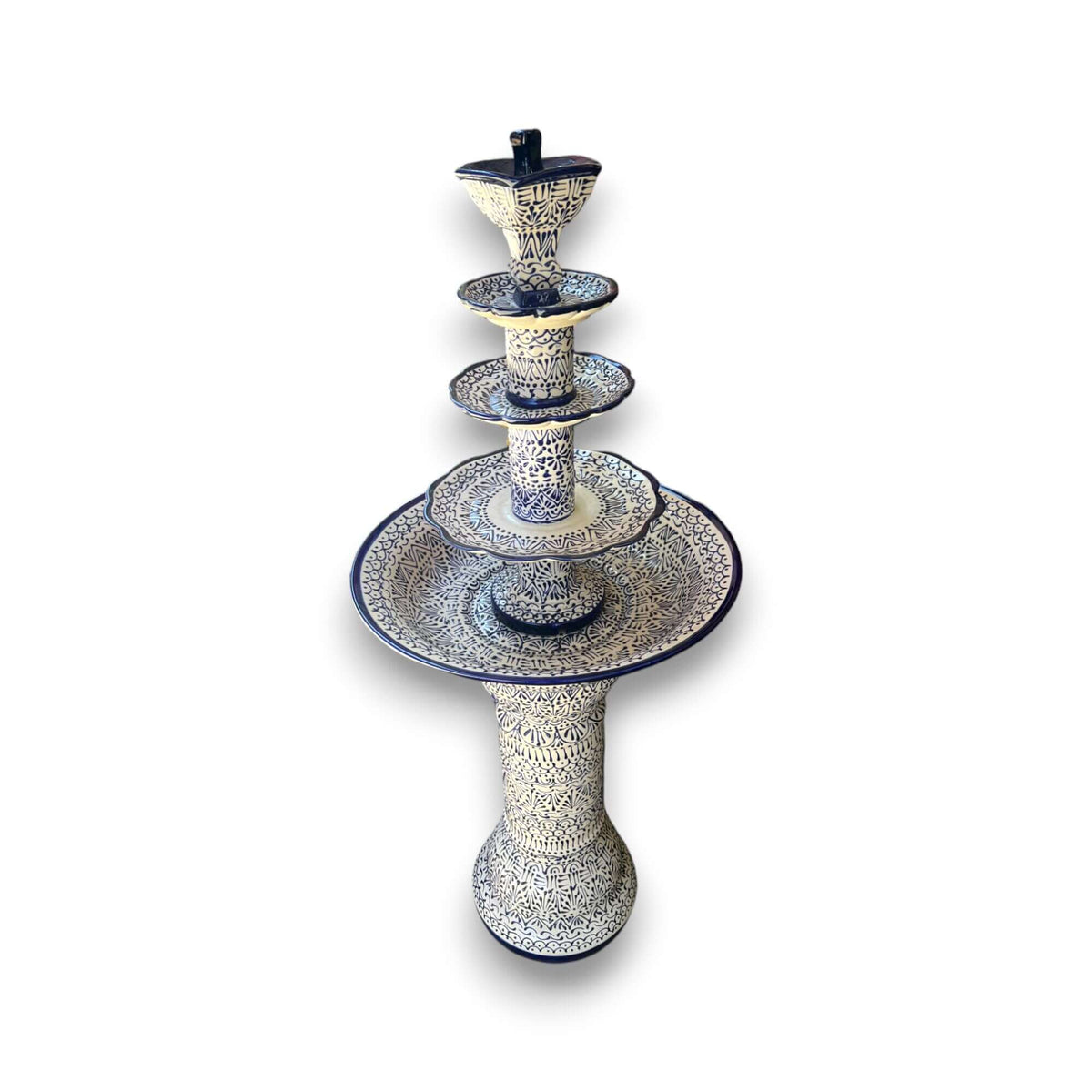 Handmade Talavera Fountain | Vibrant Mexican Artwork