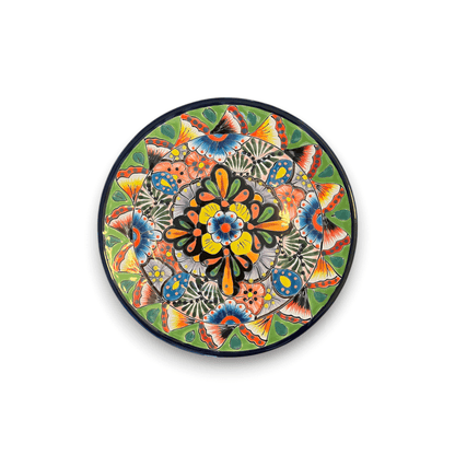 10" Talavera Dinner Plate | Colorful Mexican Dinnerware