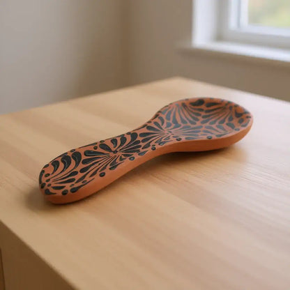 Colorful Talavera Spoon Rest | Handmade Mexican Barro Holder