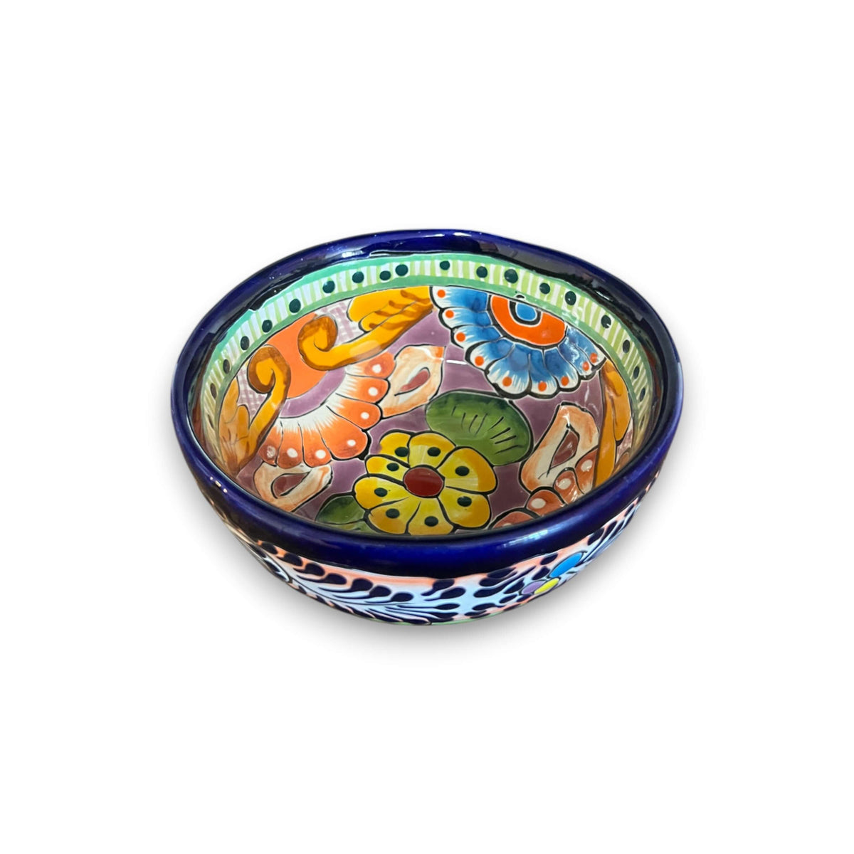 Talavera Salsa Bowl | Handmade Mexican Ceramic Sauce Dish