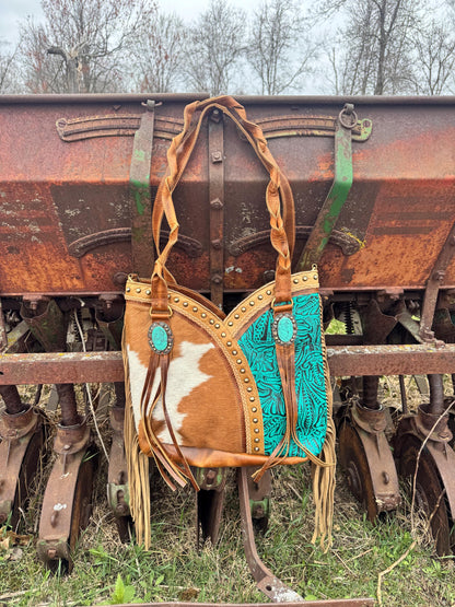 Turquoise Gypsy Tote Bag by Double B