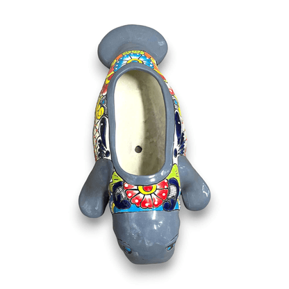 Mexican Handmade Seal Planter | Colorful Talavera Seal