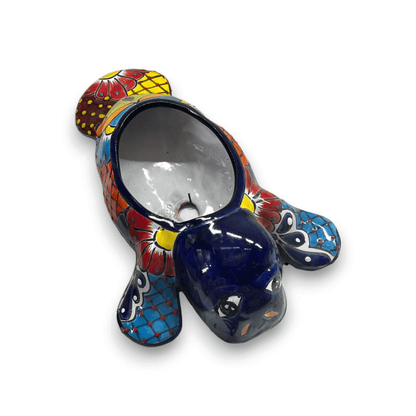 Mexican Handmade Seal Planter | Colorful Talavera Seal