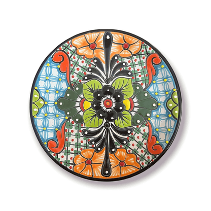 12-Piece Talavera Dinnerware Set | Mexican Ceramic Plates & Bowls