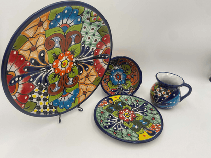 16-Piece Mexican Talavera Dinnerware Set | Handmade Talavera