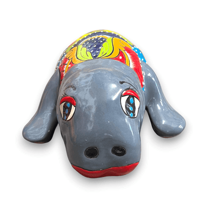 Mexican Handmade Seal Planter | Colorful Talavera Seal