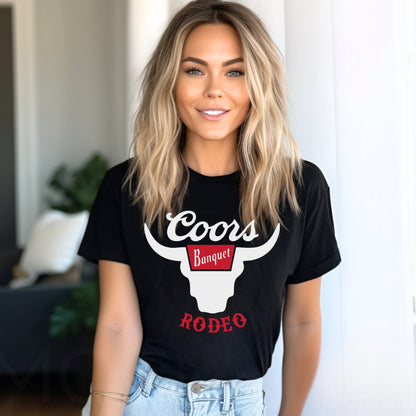 Coors Rodeo Black Graphic Shirt – Graphic Tee, Long Sleeve & Crewneck