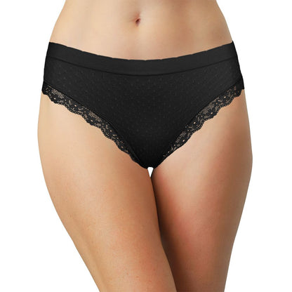 Scalloped Dot and Lace Seamless Tag Free Bikini