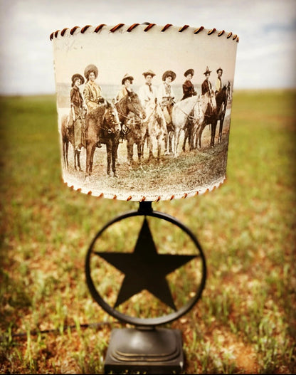 101 Ranch Cowboys and Cowgirls Lampshade Medium 11 inch
