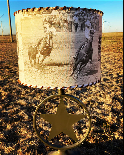 Team Roping Legend Lampshade Medium