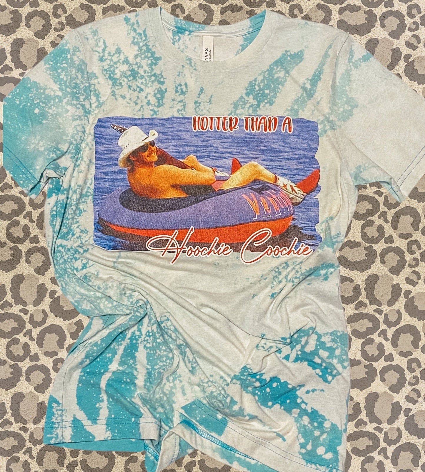 Bella + Canvas Bleached Hotter Than a Hoochie Coochie Shirt – Graphic Tee (Copy)