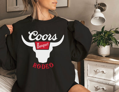 Coors Rodeo Black Graphic Shirt – Graphic Tee, Long Sleeve & Crewneck