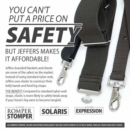 Jeffers Expression 1200 Denier Standard Neck Horse Turnout Sheet, 0 Gram