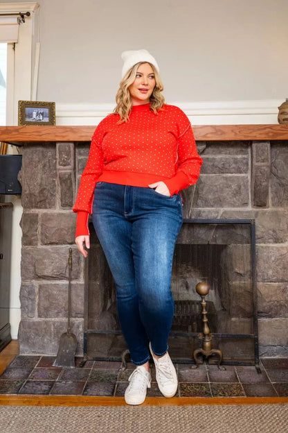 Judy Blue Full Size Washed Thermal Skinny Jeans Plus Size