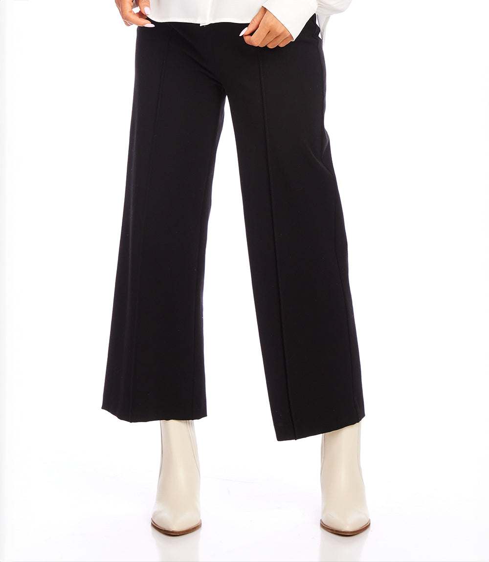 Pintuck Wide Leg Pants
