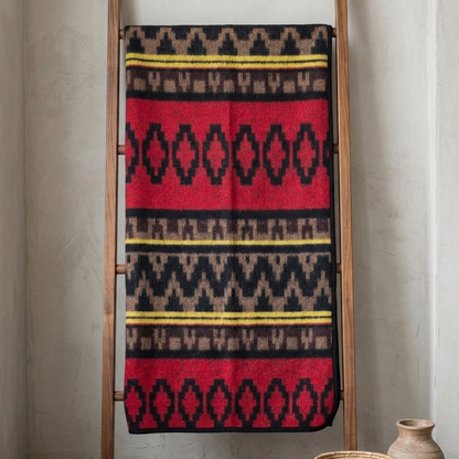 Crimson Ultra-soft Mexican Blanket