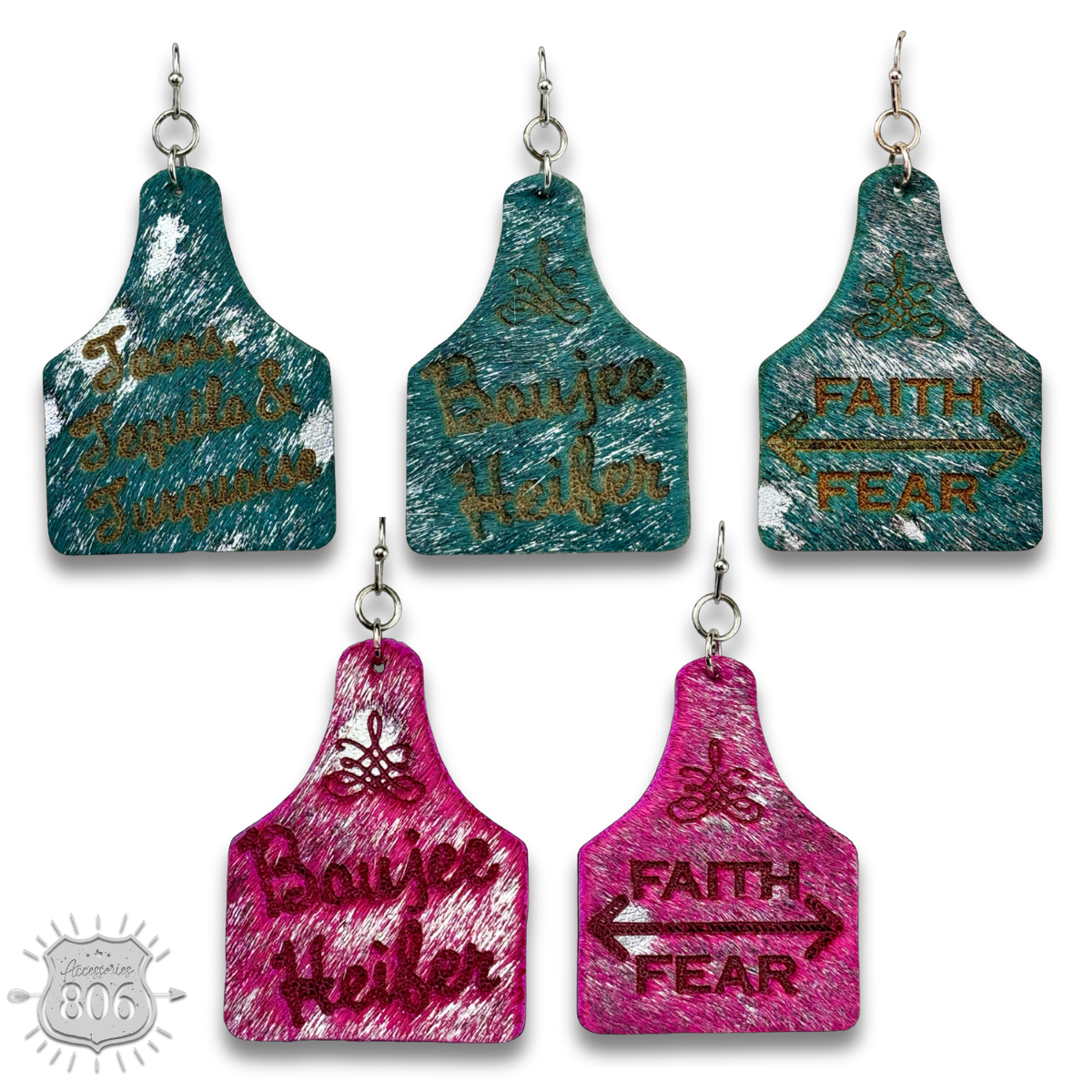Western ear tag earring, last call