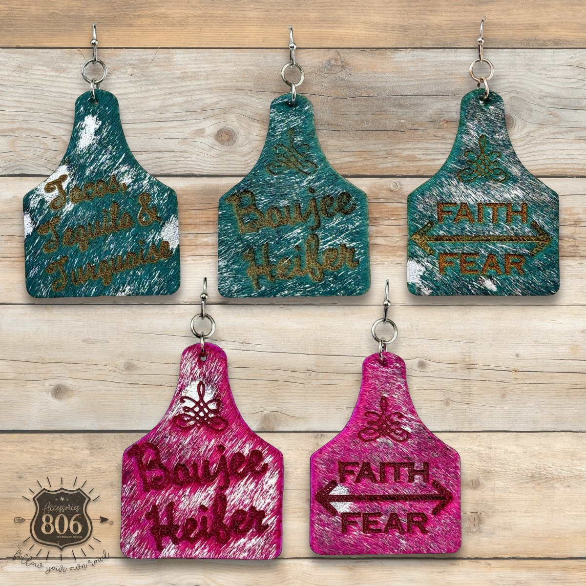 Western ear tag earring, last call