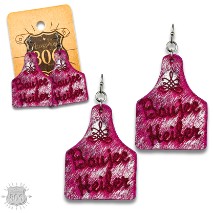Western ear tag earring, last call