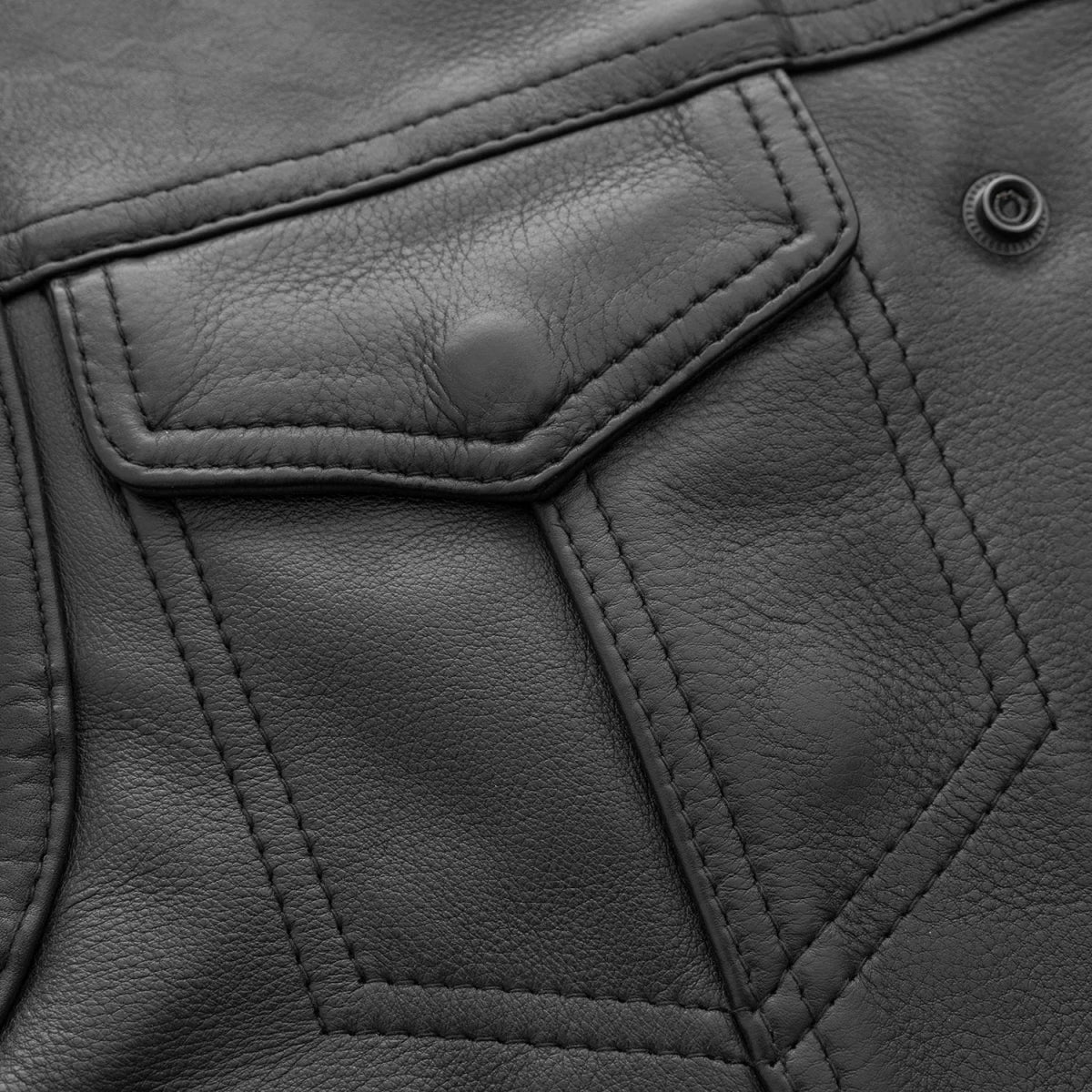 Lowside Men's Motorcycle Leather Vest