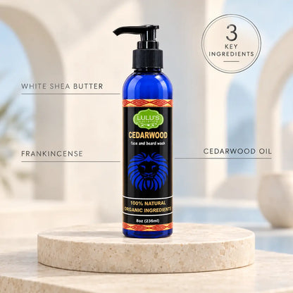 Cedarwood Face & Beard Wash – Natural Men’s Cleansing Cleanser