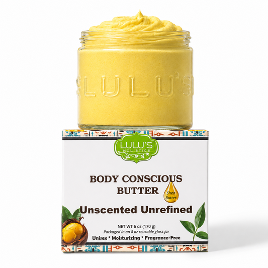 Unrefined Unscented Whipped Body Butter – Pure, Balanced Moisture