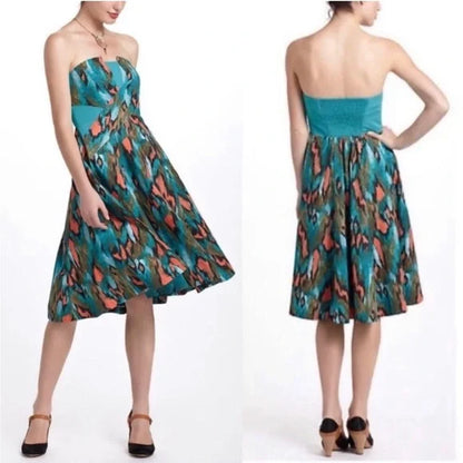 Painted Prairie Strapless Dress