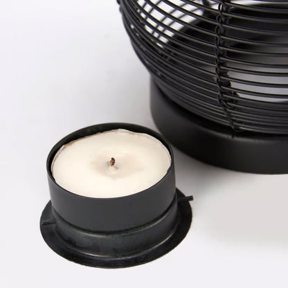 Enchanted Mushroom Wire Candle Holder – Rustic Metal Lantern