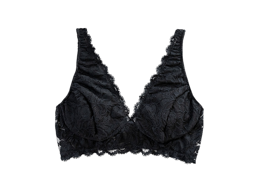 Vela Wireless Bra, Black