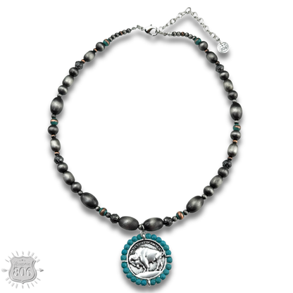 Buffalo coin necklace