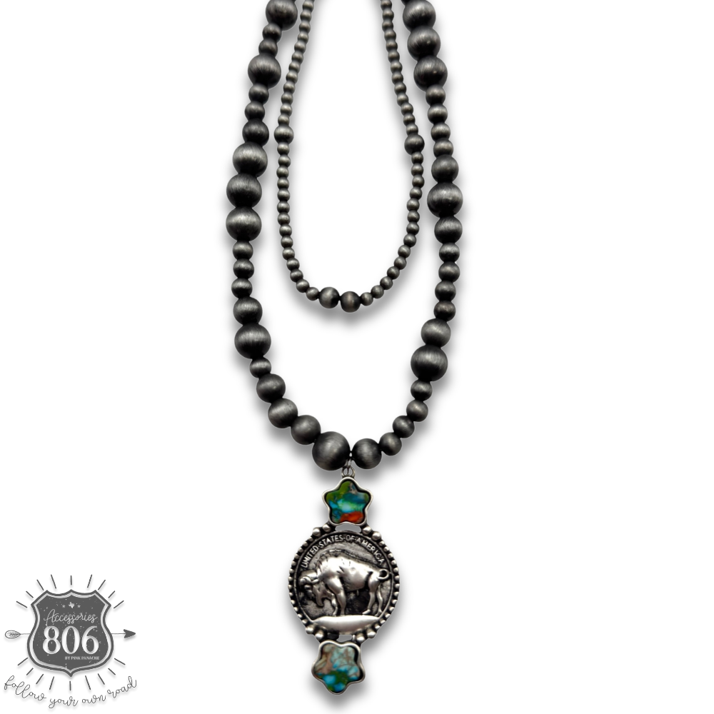 Buffalo nickel necklace