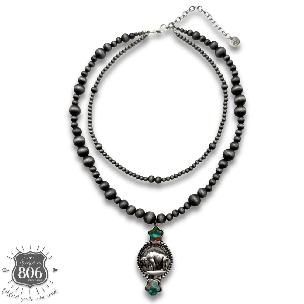 Buffalo nickel necklace