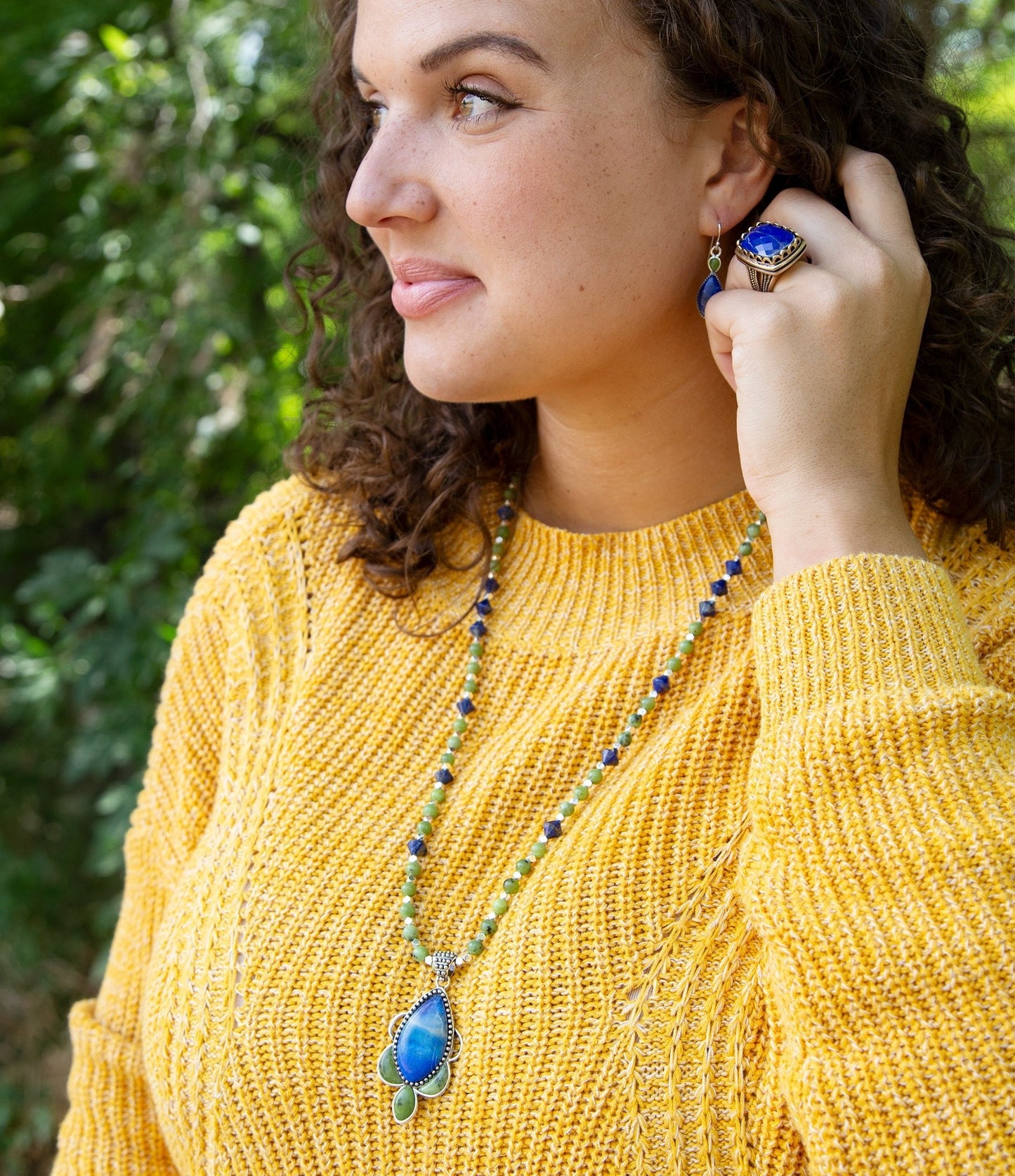 Oxford Long Pendant Necklace