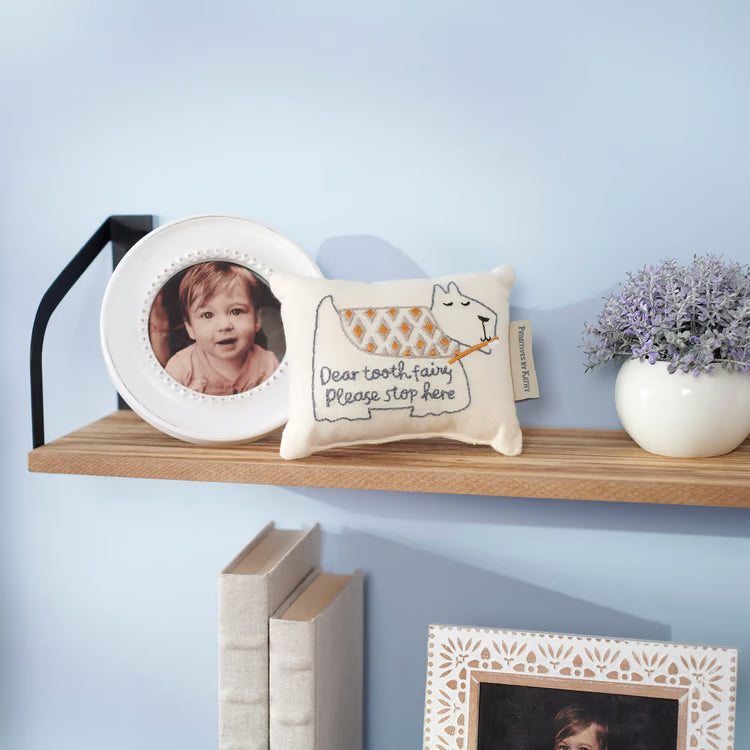 Puppy Dog Tooth Fairy Pocket Pillow by Primitives by Kathy